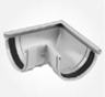 Curva Exterior Caleira PVC Cinza D25cm