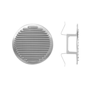 Grelha Vent. Aluminio Redonda (c/ Embocadura)