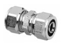 União de latão Simples niquelado p/ Inox