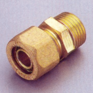 Casquilho de latão PEX Macho